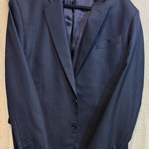 Brooks Brothers Navy Pinstripe Blazer